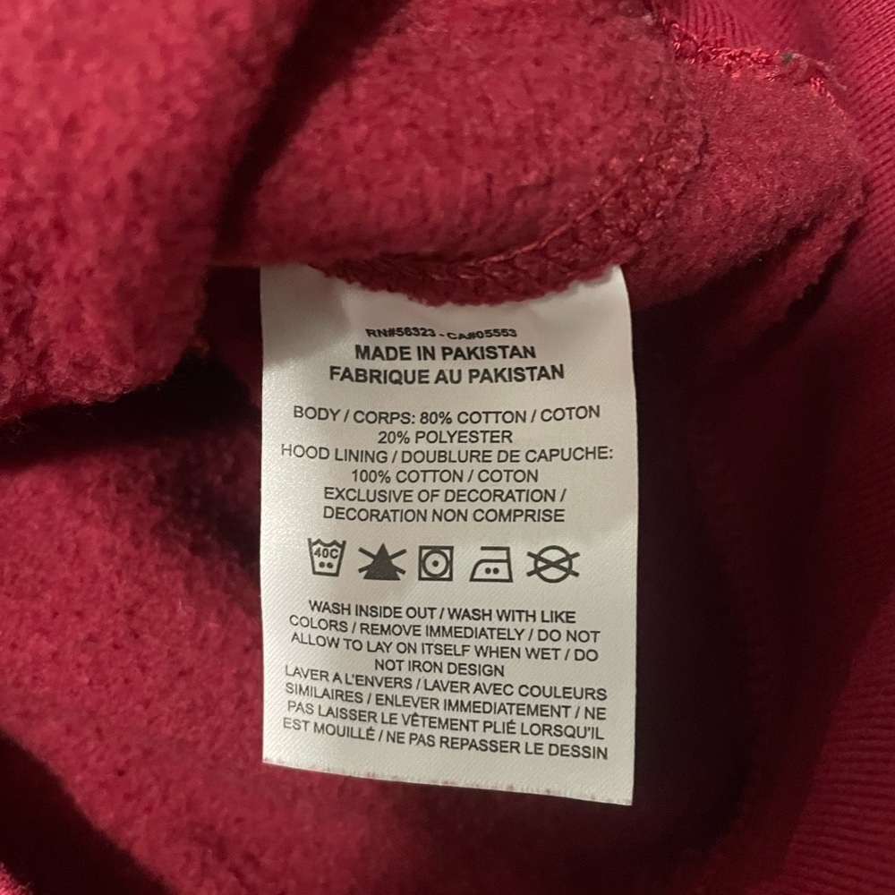 Nike Crimson Hoodie with Logo - Picture 4 of 7
